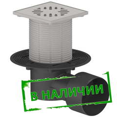 ТП-5100 Трап с горизонтальным выпуском с сухим затвором регулируемый 110/75