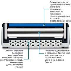 DORCO PACE7 4'S сменные кассеты с 7 лезвиями (Ю.Корея)