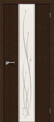Дверь Глейс-2 Twig / Цвет 3D Wenge / Стекло Twig / Двери Браво