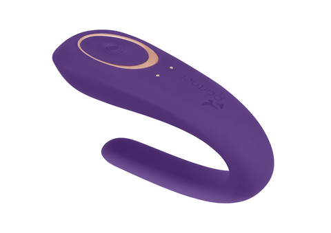 Многофункциональный стимулятор для пар Satisfyer Partner Double Classic, силикон, фиолетовый, 9,5 см