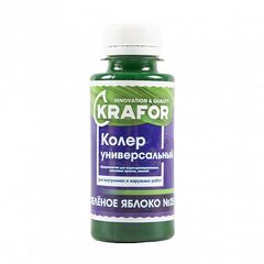 КОЛЕР УНИВЕРСАЛЬНЫЙ №25 ЗЕЛЕНОЕ ЯБЛОКО 100мл "KRAFOR", 32162