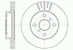 Диск тормозной вентилируемый G-brake  GR-02214