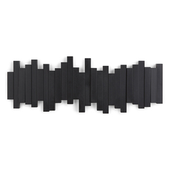 Настенная вешалка Sticks черная
