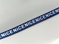 Лента репсовая "NICE", ш. 0,6 см, тёмно-синий