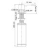 WasserKRAFT K-1799 Встраиваемый дозатор для мыла, цвет: чёрный