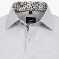 Сорочка мужская Venti Modern Fit 144208300-100 серо-голубая меланжевая