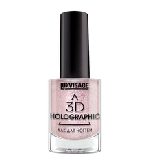 LuxVisage Лак для ногтей 3D HOLOGRAPHIC тон 705 розовое золото 11мл