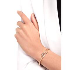 87089 - Браслет ЗМЕЯ -SERPENTI тонкий lux rose VGOLD