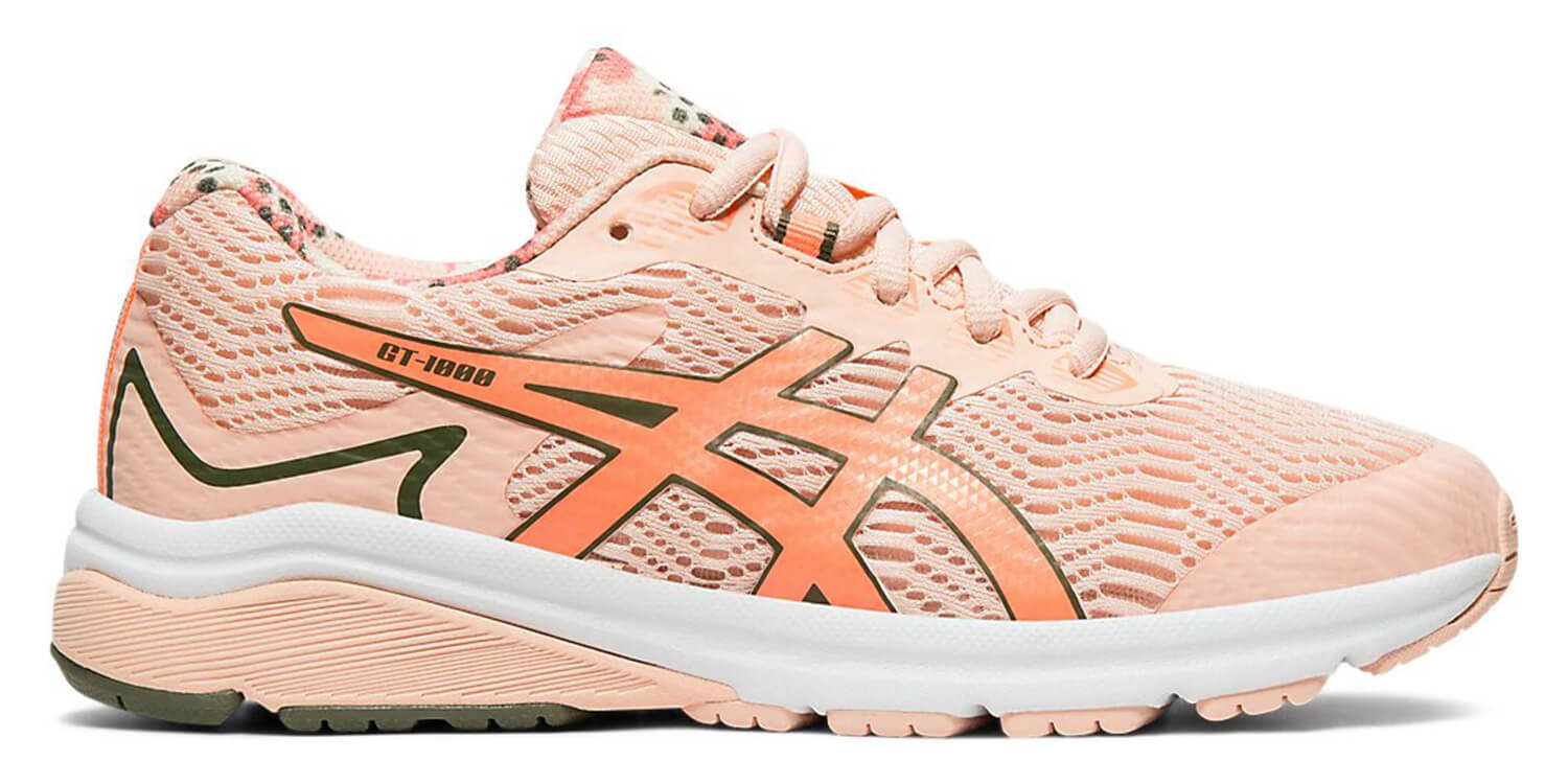Asics Gt 1000 8 Gs Sp кроссовки для бега подростковые коралловые