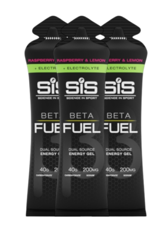 Набор углеводных гелей с электролитами SIS Beta Fuel 60 мл малина-лимон