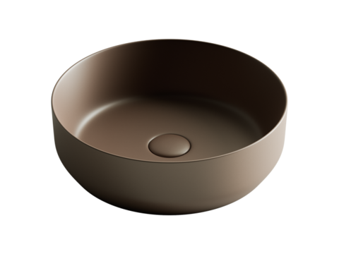 Ceramica Nova Element CN6022MDB Умывальник чаша накладная круглая, 39x39, цвет: коричневый