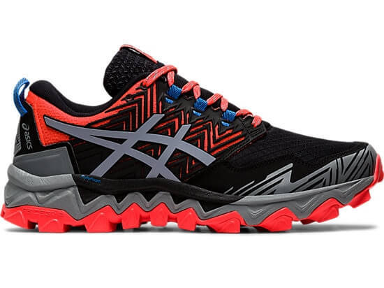 Asics Gel Fujitrabuco 8 кроссовки внедорожники женские черные-красные