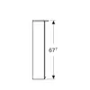 Geberit Option Basic 500.258.00.1 Зеркальный шкаф с подсветкой, две двери, 56x67.5x14см