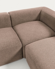 Угловой 4-х местный диван Blok 320 x 230 cm розовый