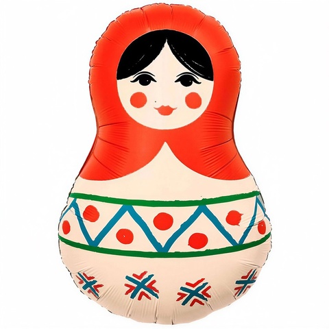 Шар Аг Фигура, Матрешка Русский узор, 32
