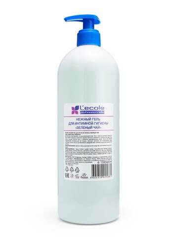 Floresan L`ECOLE Гель для интимной гигиены нежный ЗЕЛЁНЫЙ ЧАЙ 1000мл (Ф-302v1)