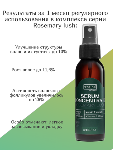Сыворотка-концентрат для роста волос SERUM CONCENTRAT 100мл Tashe professional ROSEMARY LUSH — фото 2
