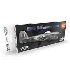 Набор красок AK interactive WWII RAF Aircraft Colors SET 3G, 8 красок