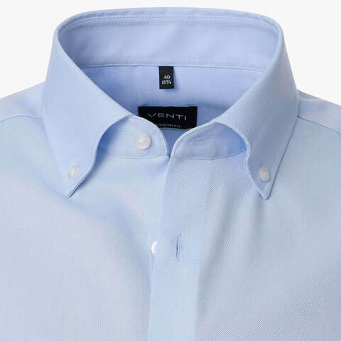 Сорочка мужская Venti Modern Fit 144321500-100 из оксфорда голубая