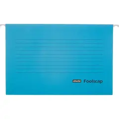 Папка подвесная Attache Foolscap, картон синий, до 200л., 5шт/уп