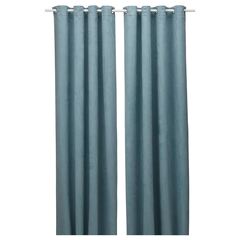 Комплект штор IKEA BIRTNA (БИРТНА), Темно-бирюзовый, 145x250 см, 2 шт