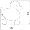 Creavit Ducky DC30035-AB Зеркало, цвет: синий