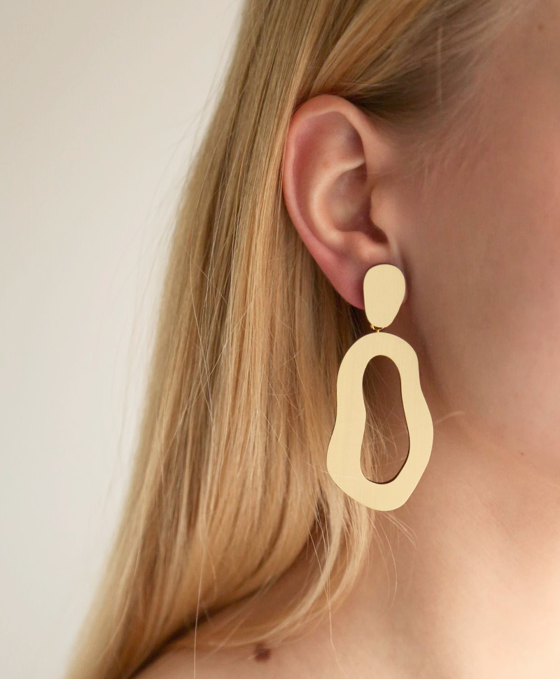 Lake-Earrings-Brushed-Brass