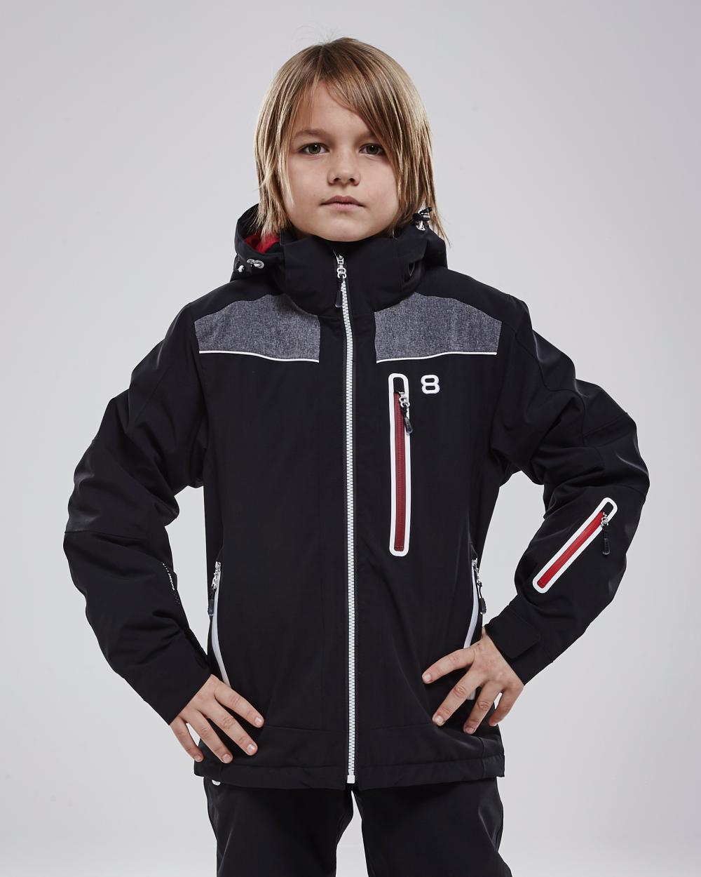 Горнолыжная куртка детская 8848 Altitude Zamsar black - 2
