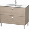 Duravit Brioso BR440301031 Тумба напольная под раковину 1020х479х683 мм, с 2 выдвижными ящиками, цвет сосна серебристая 31 (для 233610)