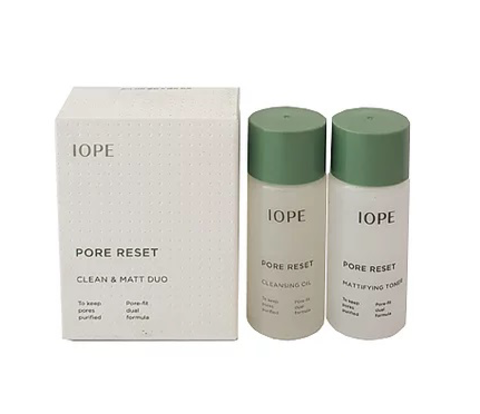 IOPE PORE RESET MINI SET – МИНИ НАБОР ОЧИЩАЮЩИХ И МАТИРУЮЩИХ СРЕДСТВ