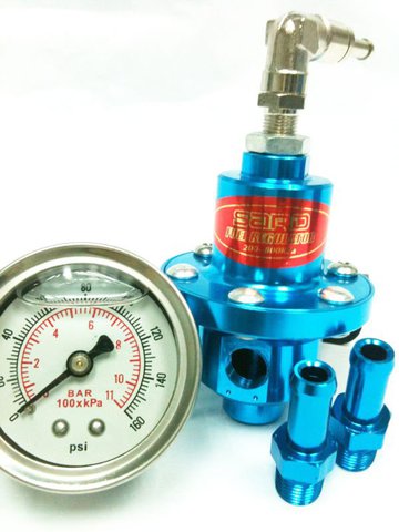 Sard Standart Регулятор давления топлива+манометр Adjustable Fuel Pressure Regulator