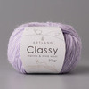 Classy, пряжа с люрексом и пайетками, шелк-5%, мериносовая шерсть-20%, нейлон-30%, норка-45%, 50 гр, 240 м, нежная сирень