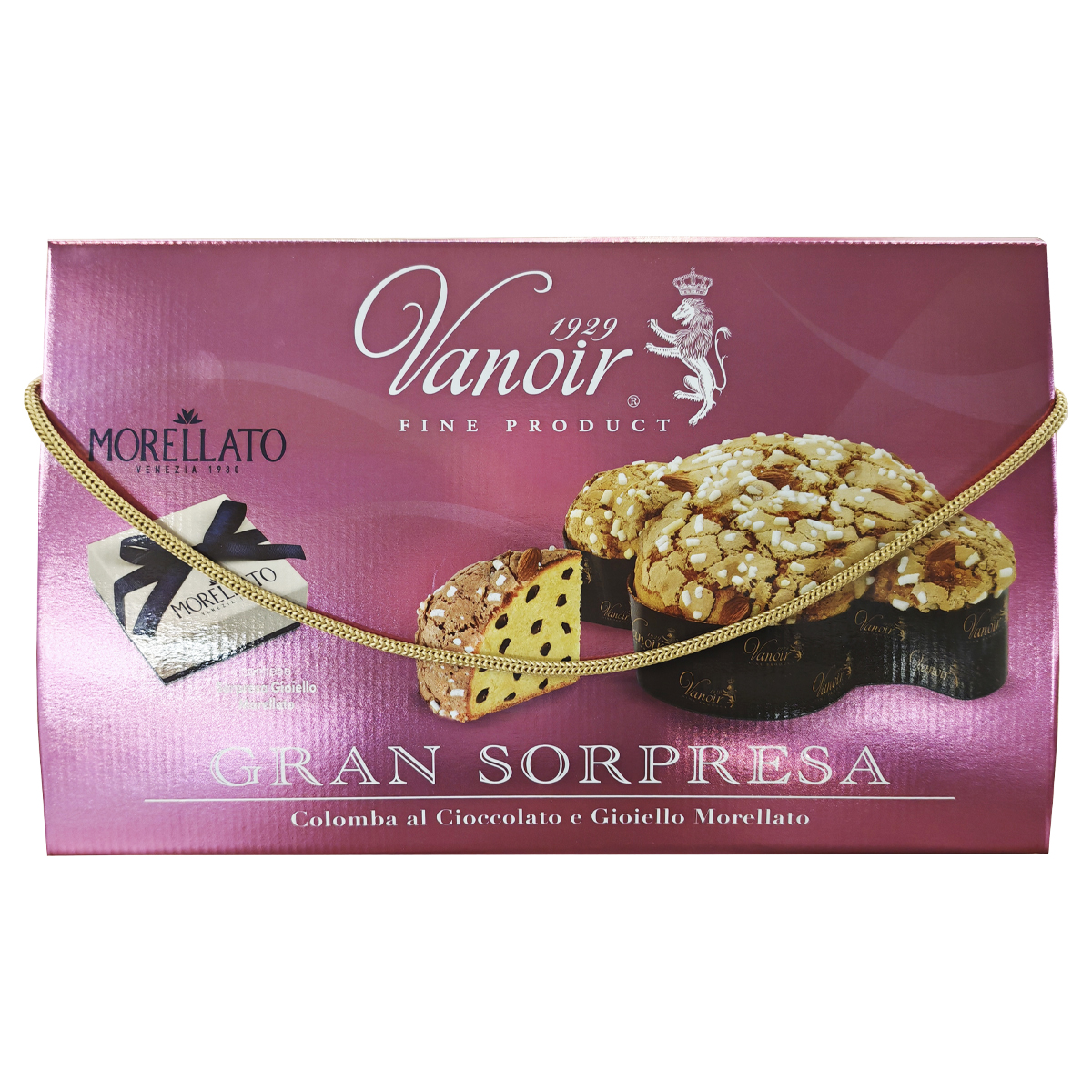 Набор Большой Сюрприз VANOIR _Пасхальный кулич Коломба 750г + коробка с украшением