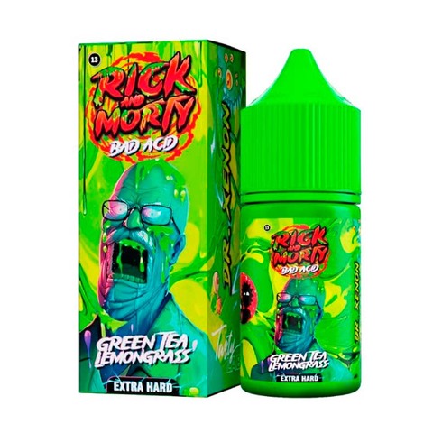 Rick & Morty Bad Acid Salt 2% Extra HARD 30 ml - Зелёный чай Лемонграсс