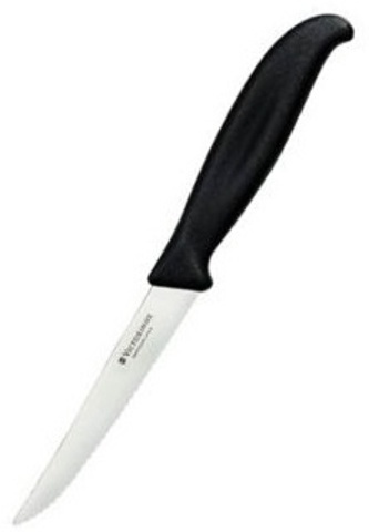 Нож для стейка - волнистое лезвие Black Victorinox (5.1233.M)