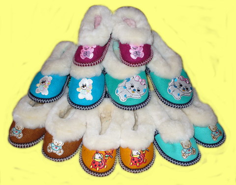 домашние детские тапочки