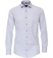 Сорочка мужская Venti Modern Fit 113728600-100 голубая из фактурной ткани