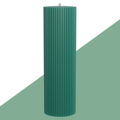 Декоративная свеча 6х20см SCANDYLAB Empire Dark green SL-EL05
