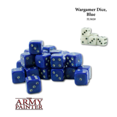 Wargaming Dice: Blue with White