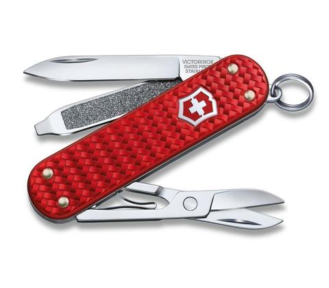 Нож-брелок Victorinox Classic Precious Alox, Iconic Red (0.6221.401G)