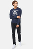 Лонгслив Lonsdale Auldearn Navy/White