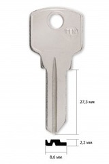 Заготовка английского ключа 10307 PEN-1 BZ1R/BZ2R PNZ1L PNZ1S КНР