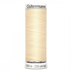 Нить Sew-All 200 м, Gutermann, 610 св.кремово-желтый