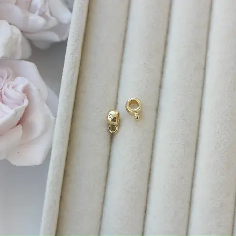 Бейл, держатель для кулона, 1,5*8,5*4 мм, позолота, ЗМ174