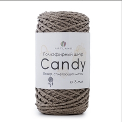 Полиэфирный шнур Candy 3 мм, 200 гр, 100м, серо-бежевый
