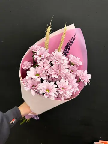 Букет кустовых хризантем, 3шт вариации