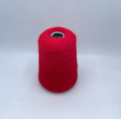 Бобинная пряжа (пр.Италия), art-Aran, 465м/100гр. 100% Шерсть, цвет-Красный, арт.34410