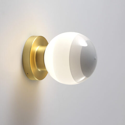 Фото: Настенный/потолочный светильник Dipping Light A2-13 белый-матовая латунь - основной вид