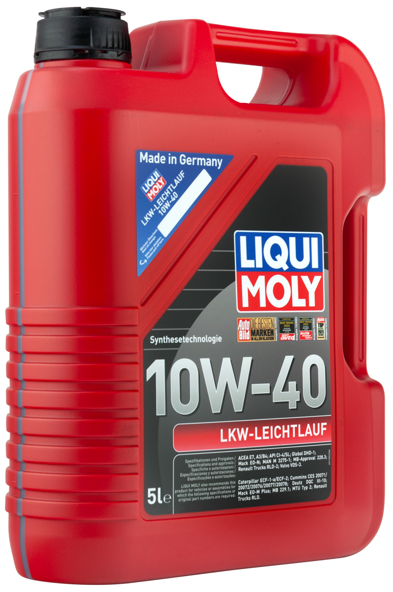 Масло моторное Liqui Moly LKW Leichtlauf Motoroil Basic 10W40 hc-синтетическое 5л