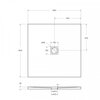 BelBagno Uno TRAY-MR-UNO-A-90-35-W-CR Поддон из искусственного мрамора с сифоном и декоративной накладкой, цвет: белый
